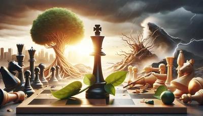 Comment rebondir après un échec entrepreneurial et repartir plus fort ? - AI generated illustration