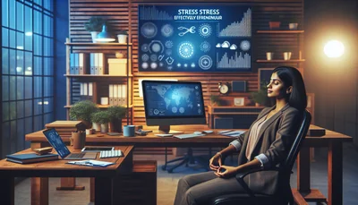 Gérer efficacement le stress en tant qu’entrepreneur : astuces et conseils - AI generated illustration