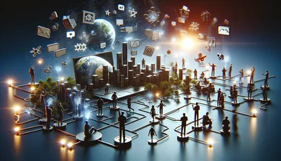 Comment créer une communauté en ligne engagée et durable - AI generated illustration